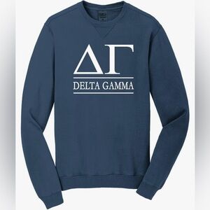 Port & Company Delta Gamma Vintage Color Crewneck Sweatshirt
